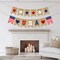 USA Banner Burlap 4th of July Decorations Rustic Patriotic Banner (White)